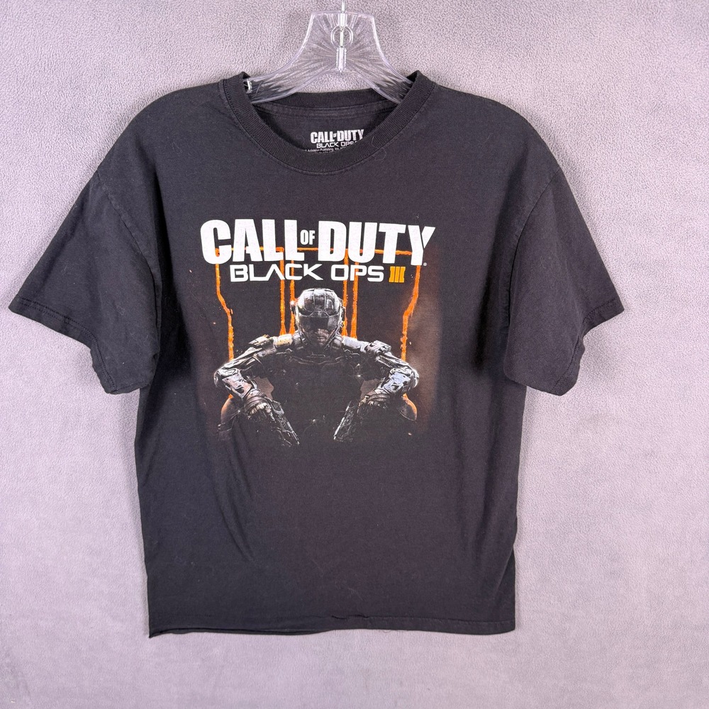 Call of Duty Black Ops III T Shirt Mens Size M Black Graphic Tee Activision